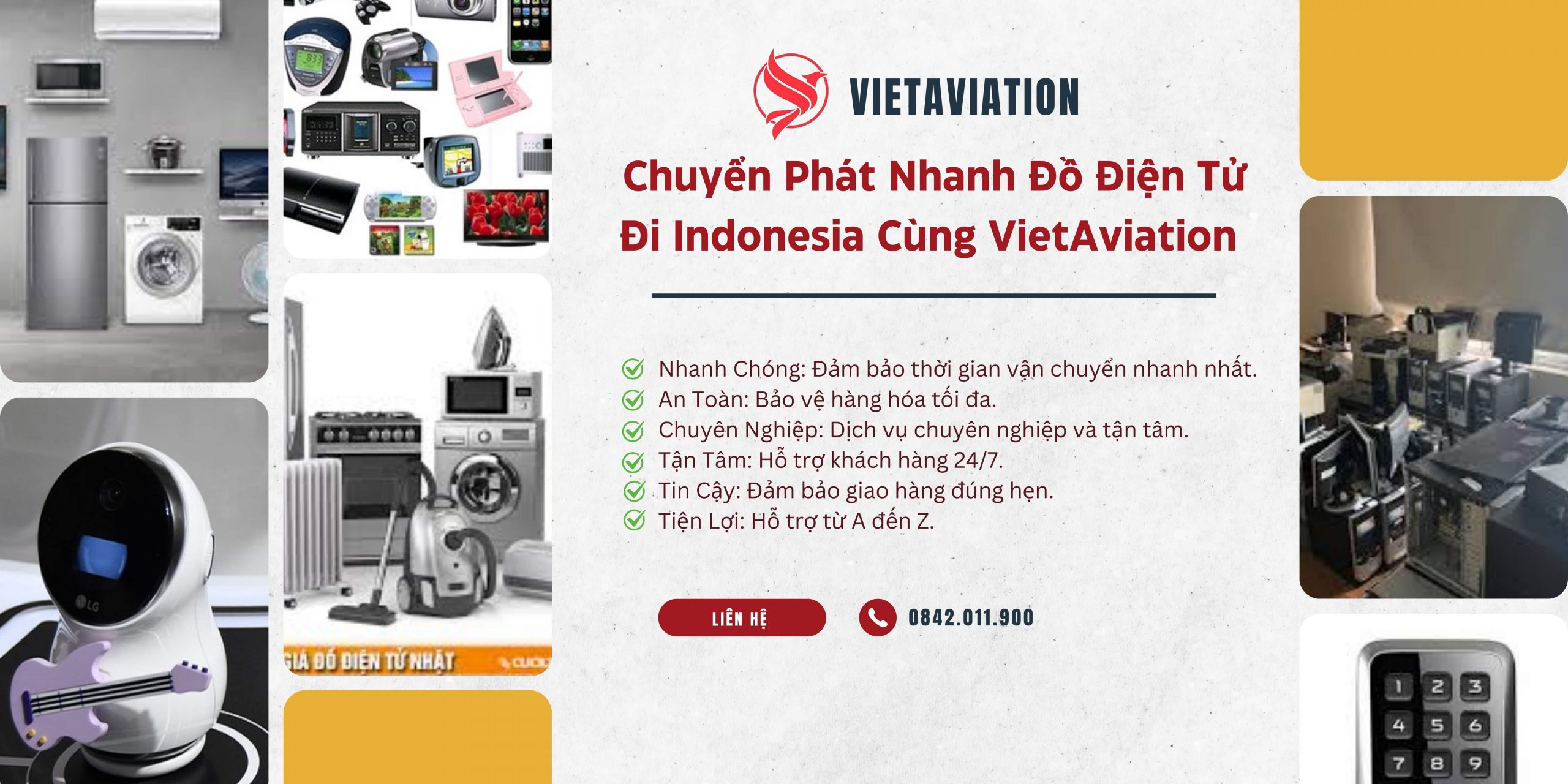 Chuyển Phát Nhanh Đồ Điện Tử Đi Indonesia Cùng VietAviation