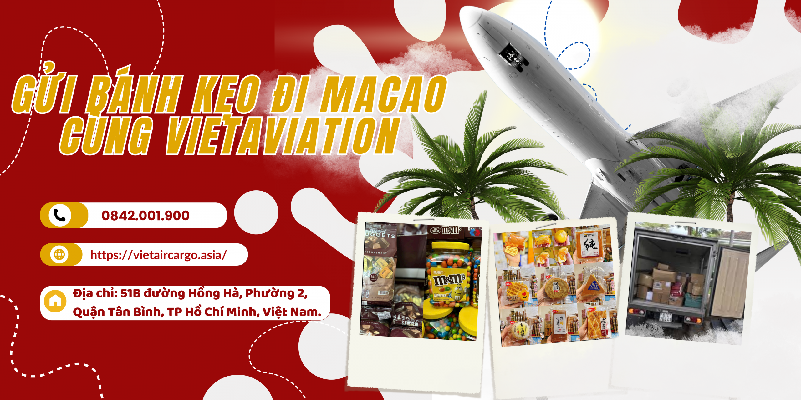 Gửi Bánh Kẹo Đi MaCao Cùng VietAviation